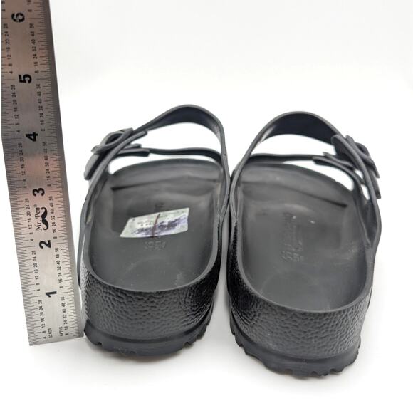 Birkenstock Arizona Essentials EVA Sandals Buckle Strap Men's Black Size US12M - Picture 5 of 12